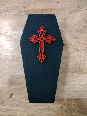 $35.99 • Buy Coffin Trinket Box, Great For Keys, Jewelry And More