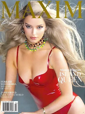 MAXIM MAGAZINE - MARCH / APRIL 2024 - MAURA HIGGINS (Cover) ISLAND QUEEN • $15.99