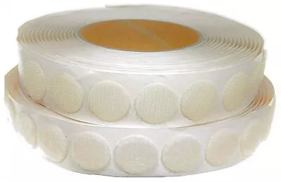 150 Velcro Hook & Loop 7/8  Cream Colored Dots Self Adhesive Sticky Back Glue On • $20