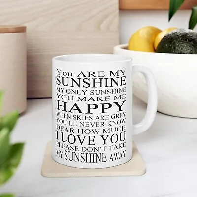 You Are My Sunshine Mug Nanny Sister Mummy Mum Gift Present Shabby Quote Mug  • £7.99