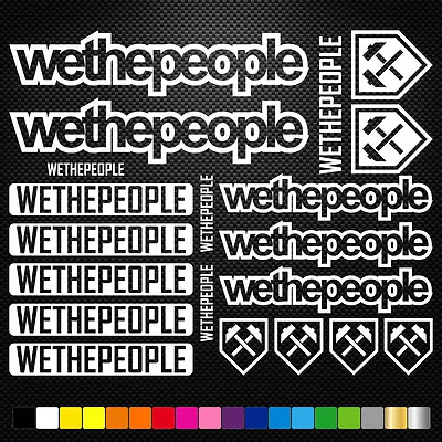 FITS We The People Vinyl Decals Sheet Bike Frame Cycle Cycling Bicycle Mtb • $8.29
