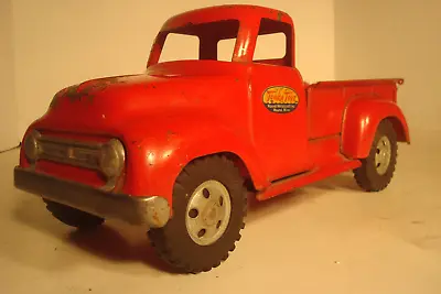 Vintage Tonka 1955 Red Ford Farm Box Stepside Pickup #02 Display  Parts Restore • $172.50