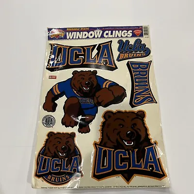 Vintage 1996 UCLA Bruins Bear Reusable Static Window Clings • $13.20