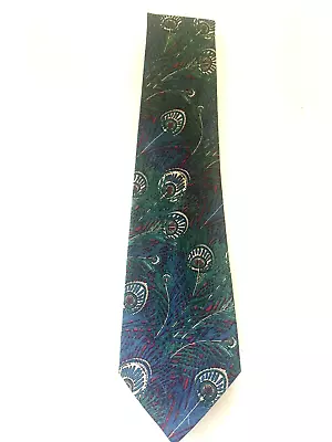 Liberty Cotton Tana Lawn  Tie With Peacock Feathers Design.  English Vintage • $19