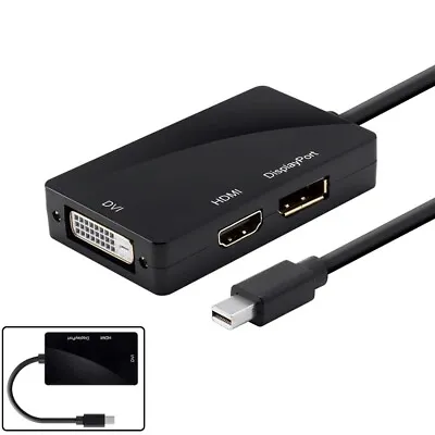 Mini DisplayPort DP 1.1 To HDMI / DVI / Display Port Monitor Adapter Cable Mac • $26.70