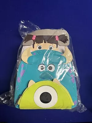 LOUNGEFLY Disney Pixar Monsters Inc. Boo Mikey Sully Mini Backpack- 20 Years NEW • $159.99