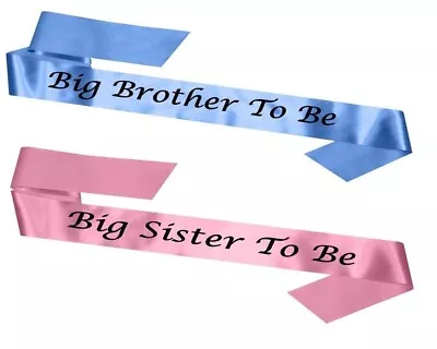 CHILDREN'S  BABY SHOWER/REVEAL ~ Personalised  Sashes In Various Colour Choices • £3.65