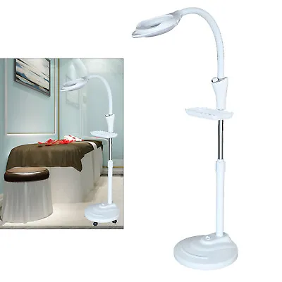 16X LED Facial Magnifying Floor Stand Lamp Lens Light Salon Magnifier 58W • $33.26