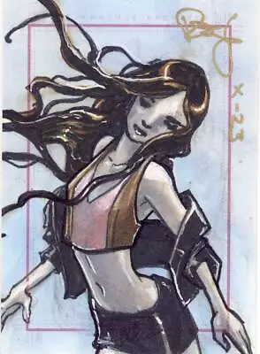 2010 Marvel Dangerous Divas Series 1 Sketch Card De Liz X-23 • $499.99