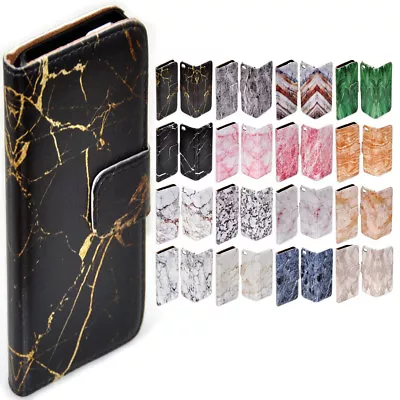 For OPPO Series - Marble Stone Theme Print Wallet Mobile Phone Case Cover #1 • $13.98