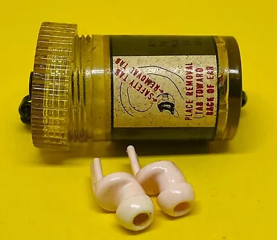 Vintage Vietnam War Era Plastic  Earplugs In Container 60s 70s Militaria • $16.99