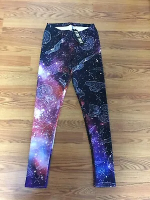 Star Trek Loot Crate Womens Leggings Size Medium 2015 Galaxy Leggings New NWT • $9.53