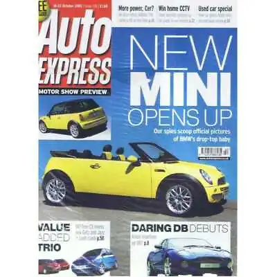 AUTO EXPRESS - 16 - 22 October 2002 / Article: Mini Opens Up • $6.04