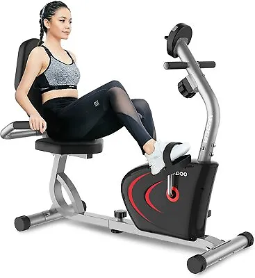 Recumbent Exercise Bike Fitness Stationary Bicycle Cardio Workout Bike Cycling • $188.59