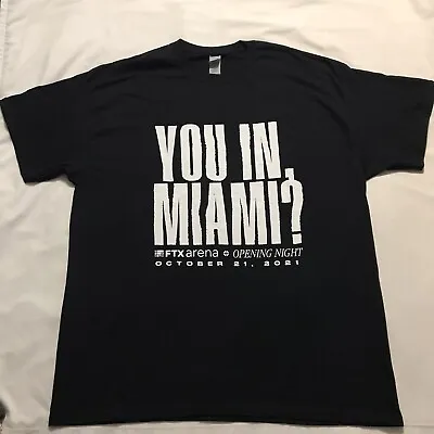 FTX Shirt Men's Extra Large TG / EG Black QR Code Crypto Graphic Miami 2021 • $18.99