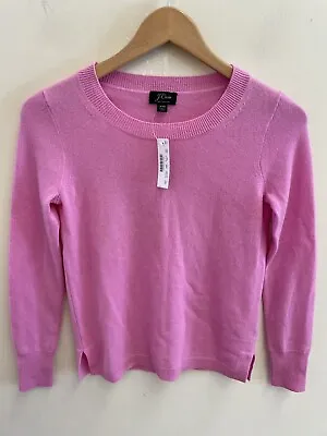 J Crew Women's Long-sleeve Everyday Cashmere Pullover Sweater K1313 NWT XXS • $48.99