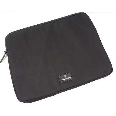 VERA BRADLEY Laptop Sleeve Case LIGHTEN UP ReACTIVE BLACK Cotton Padded NWT • $26.64