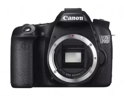 Canon EOS 70D 20.2 MP DSLR Camera Camera Body Only  - Black • $450