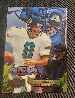 1997 Fleer Metal Universe  Marvel Metal Universe  #13 Mark Brunell • $2