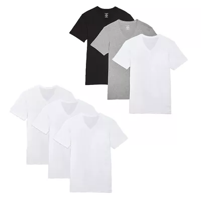 3pk 2(X)IST Men’s Performance Cotton Quick Dry V-Neck T-Shirts • $19.99