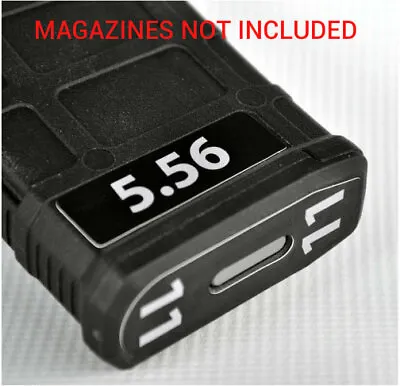 5.56 MAG STICKERS Fits MAGPUL PMAG 30 GEN M3 MAGS WHITE NUMBERS 7-12 • $11.50