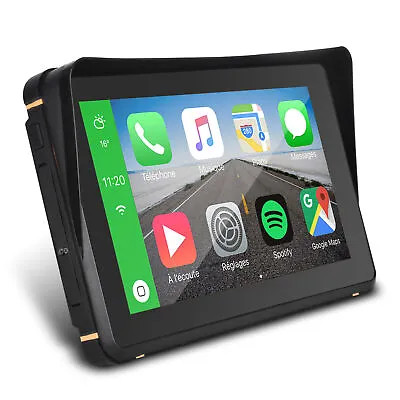 Waterproof Motorcycle Navigator 7  Touch Screen Wireless CarPlay Android Auto • $124.66