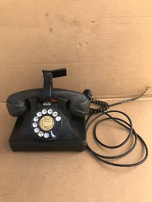 Vintage North Electric Bakelight Black Rotary Dial Phone • $29.99