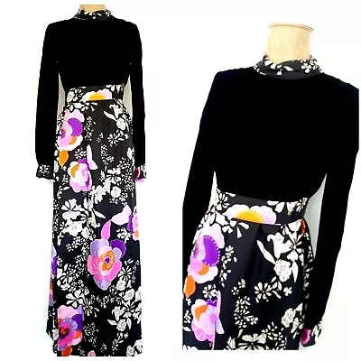 Futura Couture Dress Size XSmall Velvet Avant Garde Cocktail Vintage 1960s • $94.99