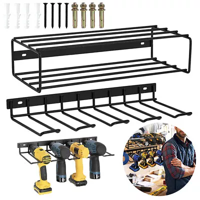 Heavy Duty Power Tool Organizer Drill Holder Wall Mount Power Tool Storage Rack • $21.93