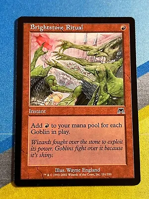 Magic The Gathering MTG Onslaught BRIGHTSTONE RITUAL • $2