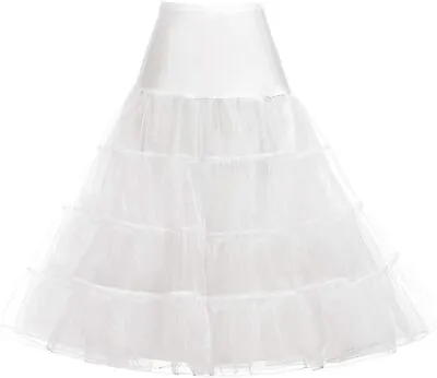 GRACE KARIN Women's 50s Vintage Petticoat Crinoline Tutu Underskirts Tea Length  • $63.88