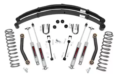 Rough Country 4.5 Inch Lift Kit Rear Springs For Jeep Cherokee XJ 2WD/4WD 84-01 • $749.95