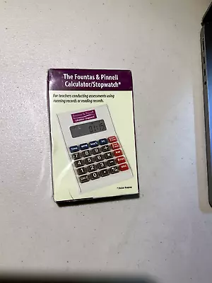 Heinemann The Fountas & Pinnell Calculator / Stopwatch - Brand New Sealed - LLI • $10