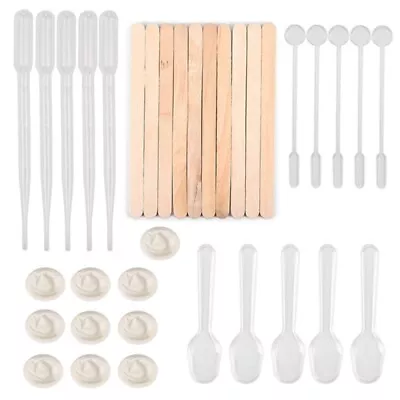 Disposable Finger Cots Clear Plastic Dropper Stirring Rod Stir Sticks • £3.71