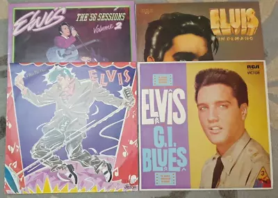 Elvis Presley - Lot 4 LP Records  - Excellent To Near Mint Condition • $55