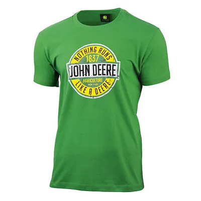 £27.99 • Buy Nothing Runs Like A Deere T-Shirt - Green