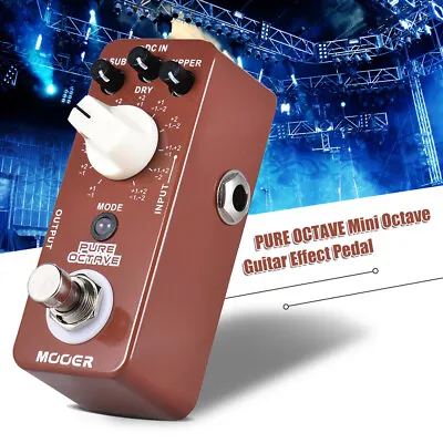 Mooer Precise Polyphonic Octave Electric Guitar Effect Pedal 11 Octave Modes New • $46.49