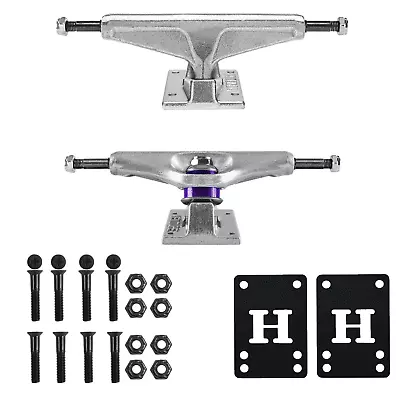 Venture Skateboard Trucks Std Polished + Risers & Hardware Kit - Choose Size • $46.95