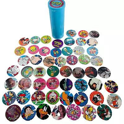 Tazos Bulk Lot Of 70+ With Tournament Tube Space Jam Looney Tunes Inc Slammer • $38