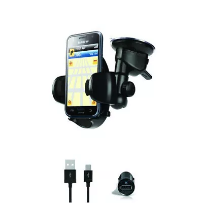 ILuv ICC796BLK Universal Windshield Mount Kit For IPhone IPod Touch Smartphones • £7.49