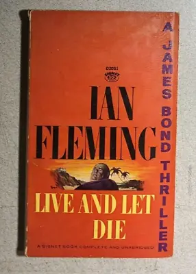 JAMES BOND 007 LIVE AND LET DIE Ian Fleming (23rd) Signet Paperback • $14.99