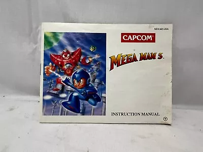 Mega Man 5 (NES 1992) - Manual Only - NO GAME • $80