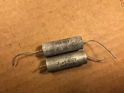 2 Vintage Tektronix Sprague Vitamin Q .1 Uf 600v PIO Guitar Amp Capacitors #E • $25