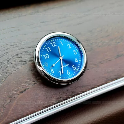 Blue Luminous Pocket Mini Quartz Analog Watch Clock Car Accessories For Boat • $7.99