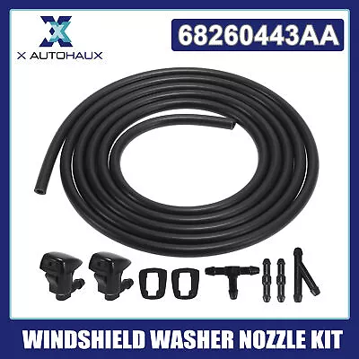 Front Windshield Washer Nozzles Kit For Jeep Grand Cherokee WK2 11-21 68260443AA • $22.99