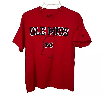 Vintage Russell Athletic Ole Miss Rebels Men's Shirt Size M - Lane Kiffin • $20