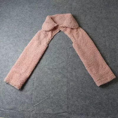 Anthropologie Sleeves Accessory Womens One Size Blush Pink Sherpa Top Barbiecore • $29.99