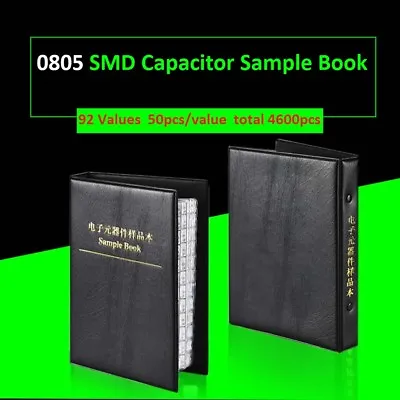 0805 SMD/SMT Capacitors Components Samples Book Capacitor Assorted Kit 92 Values • $28.99