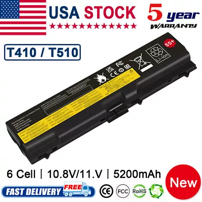 Laptop Battery For Lenovo ThinkPad 57Wh E420 T410 T410i T420 T510 T510i W520 • $14.95