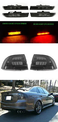 $154.95 • Buy 6PCS Smoke Tail + Amber/Red Front + Rear Side Marker Lights For 2004-08 Acura TL